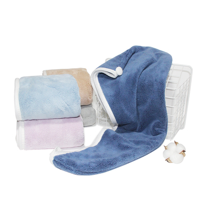 工厂定制 加厚珊瑚绒干发帽(1)