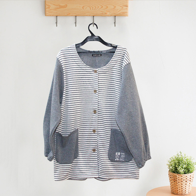 罩衣家用厨房长袖围裙棉布料女士时尚加绒带袖全身做饭衣服(1)